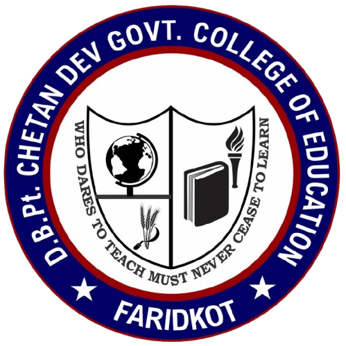 D.B.Pt. Chetan Dev Government College of Education Faridkot logo